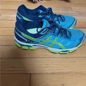 ASICS Women’s Blue and Green Running Shoes